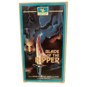 Blade of The Ripper VHS Interglobal Home Video Bruno Corazzari‎ - Slasher Film